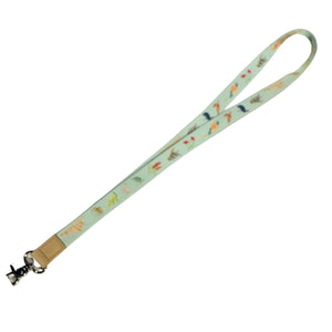 Spirit of Australia Lanyard by Cass Deller in mint green with a metal clasp