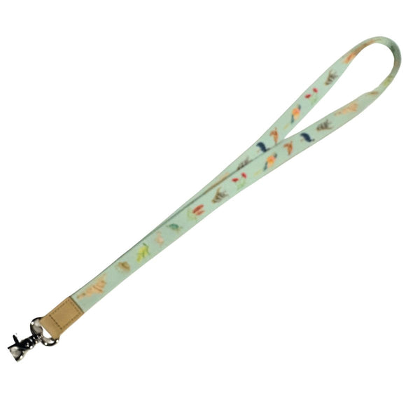 Spirit of Australia Lanyard by Cass Deller in mint green with a metal clasp