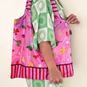 Harvest Stripe Reusable Shopping Bag