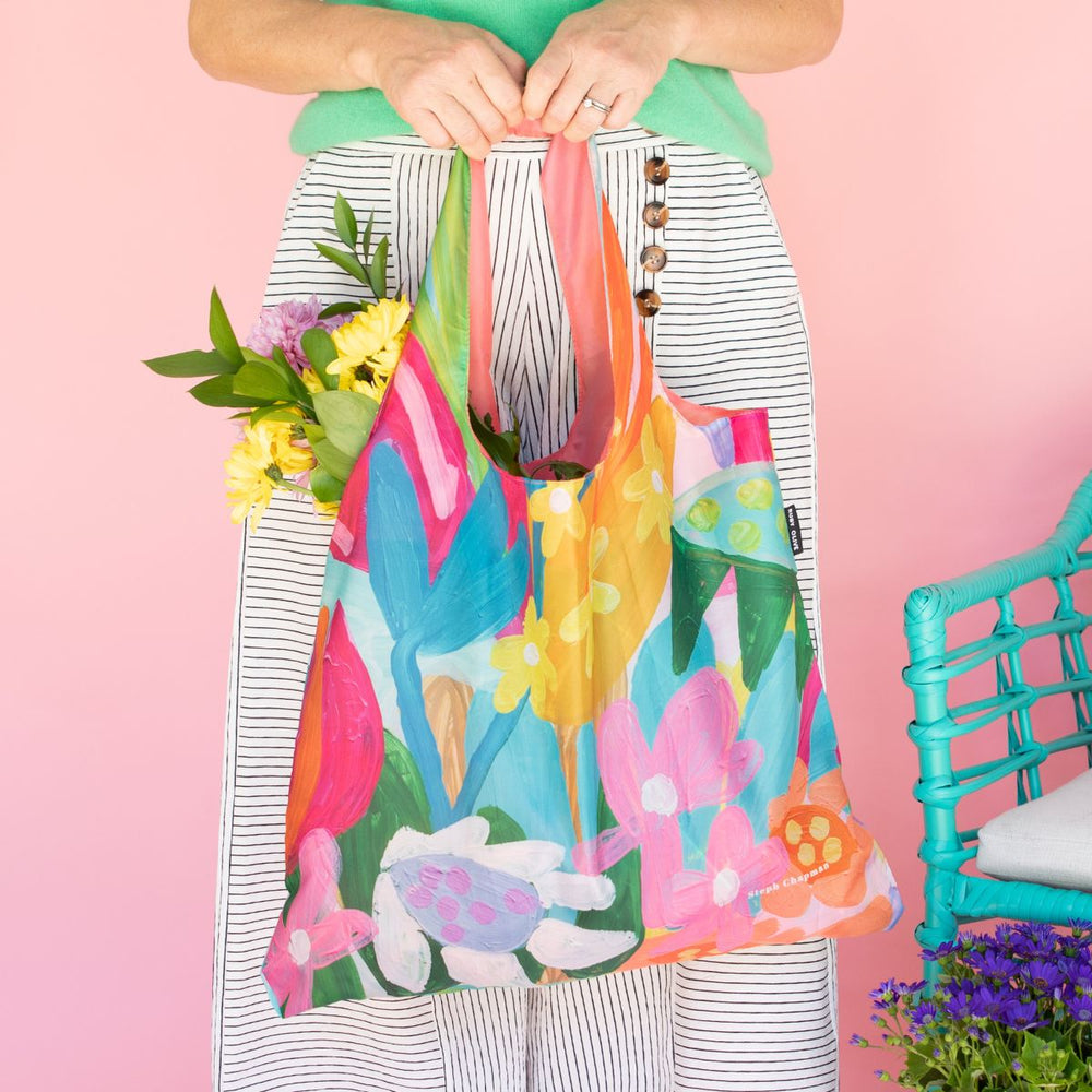 RO x Steph Chapman Flower Joy Shopper Bag
