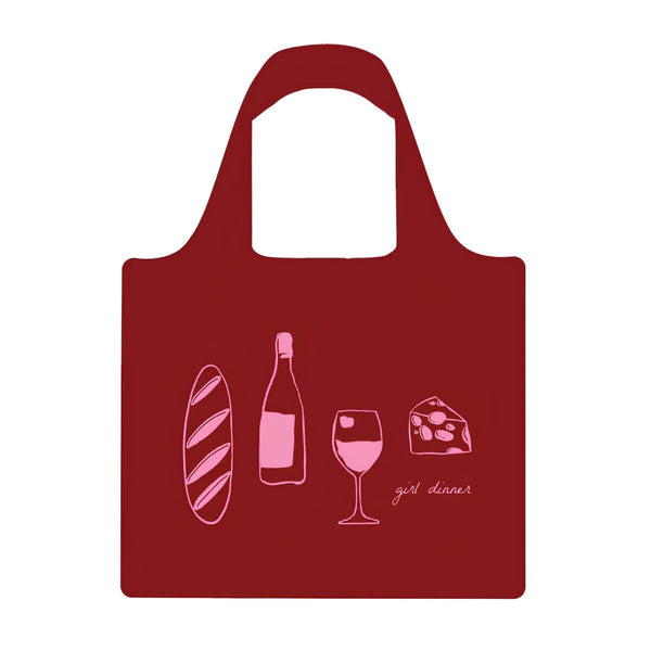 Girl Dinner Plus Rose Reusable Shopping Bag - Bag - Ruby Olive
