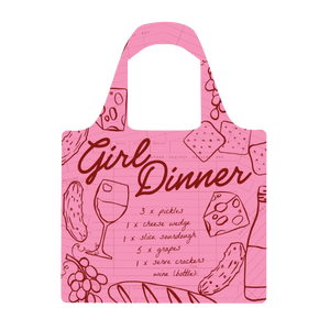 Girl Dinner Menu Reusable Shopping Bag - Bag - Ruby Olive