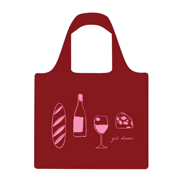 Girl Dinner Plus Rose Reusable Shopping Bag - Bag - Ruby Olive