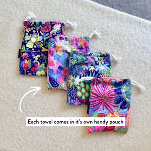 Quick Dry Small Microfibre Towel - Comes in a handy pouch - Towel - Ruby Olive