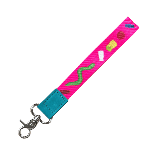 Lolly Jar Pink Wristlet Keychain - Keychain - Ruby Olive