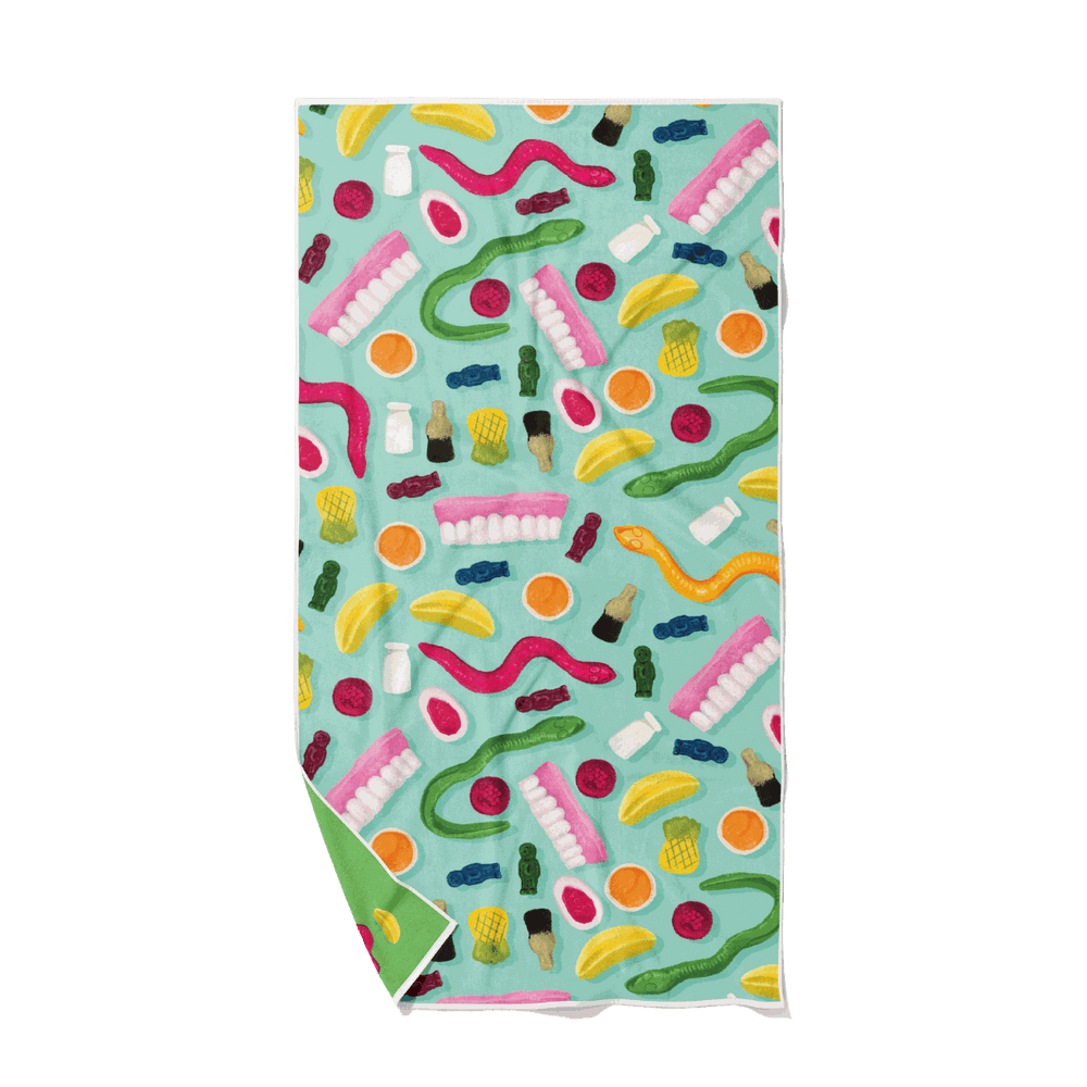 Lolly Jar Quick Dry Small Microfibre Towel - Towel - Ruby Olive