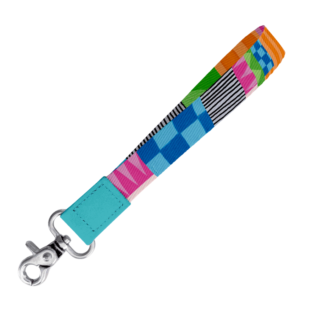 Neon Tea Party Wristlet Keychain - Keychain - Ruby Olive