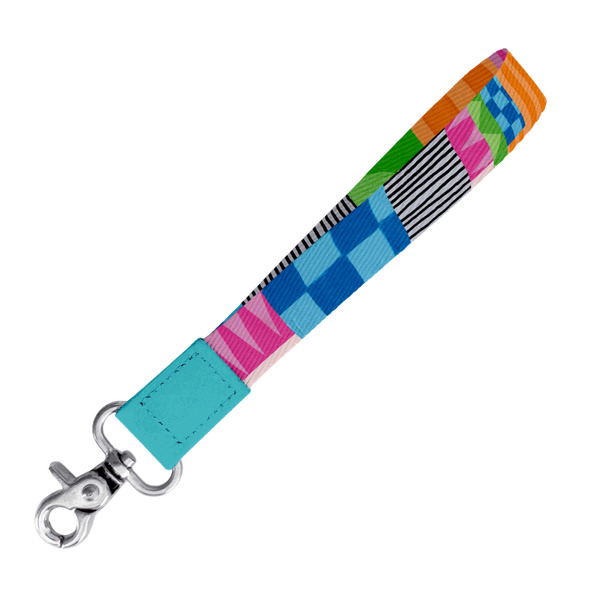 Neon Tea Party Wristlet Keychain - Keychain - Ruby Olive