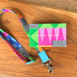 Neon Tea Party Lanyard - Lanyards - Ruby Olive