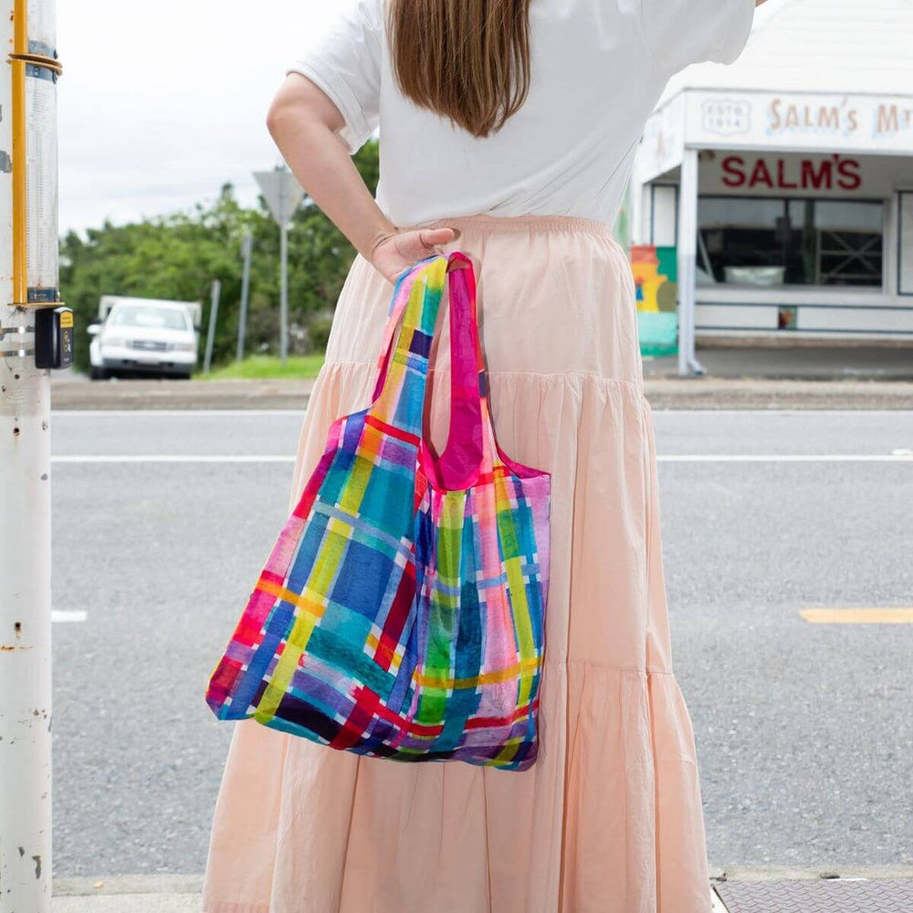 RO x Lordy Dordie Rainbow Gingham Shopper Bag
