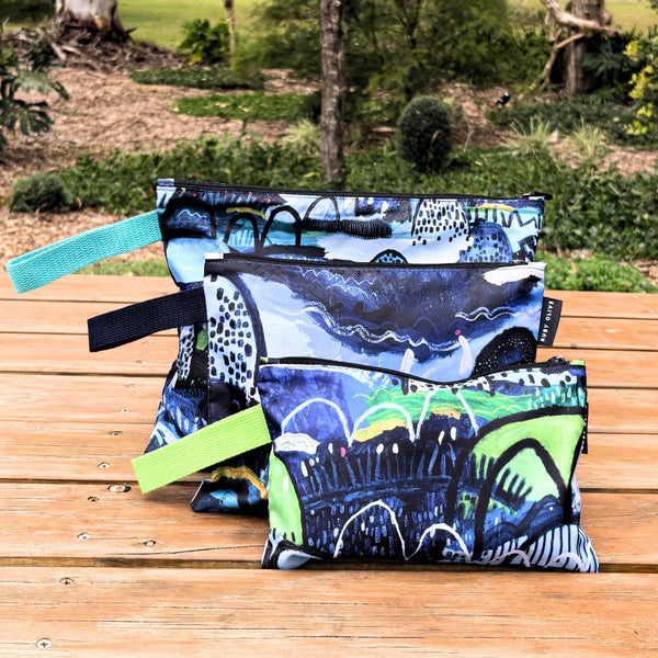 Summer Rain Pouch Trio - Pouch - Ruby Olive