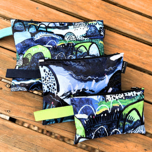 Summer Rain Pouch Trio - Pouch - Ruby Olive