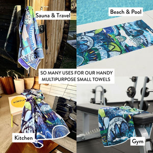 Summer Rain Quick Dry Small Microfibre Towel