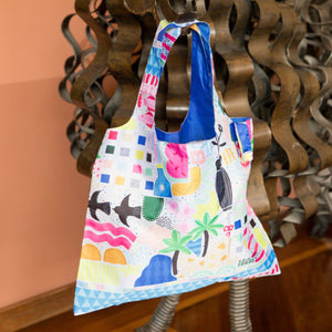 Beach House Reusable Shopping Bag - Bag - Ruby Olive