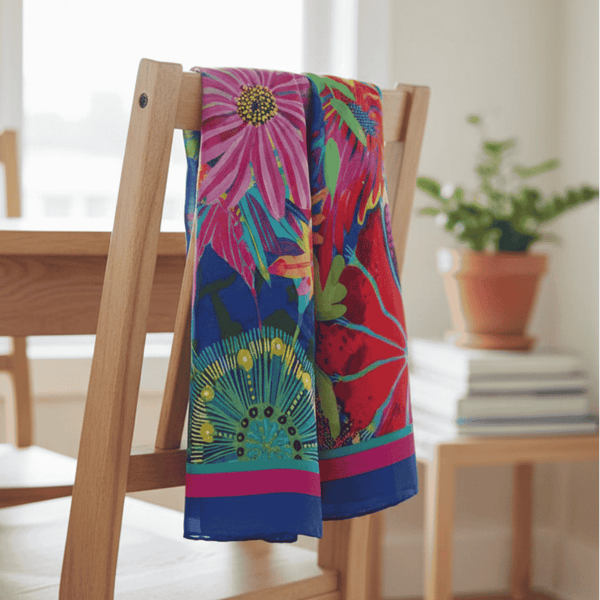 Blooming Hour Modal Long Scarf