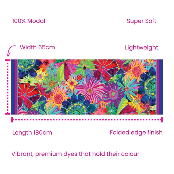 Blooming Hour Long Scarf - Scarf - Ruby Olive