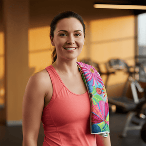 Blooming Hour Quick Dry Small Microfibre Towel - Towel - Ruby Olive