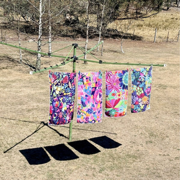 Blooming Hour Quick Dry Small Microfibre Towel - Towel - Ruby Olive