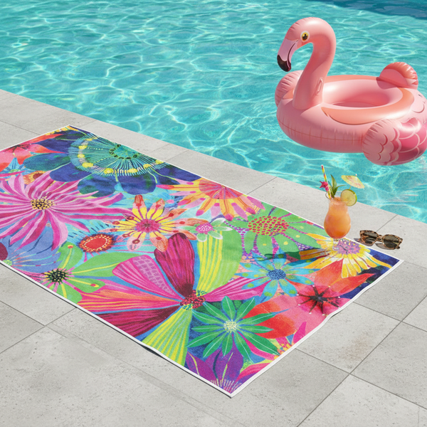 Blooming Hour Quick Dry Small Microfibre Towel - Towel - Ruby Olive