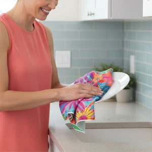 Blooming Hour Quick Dry Small Microfibre Towel - Towel - Ruby Olive