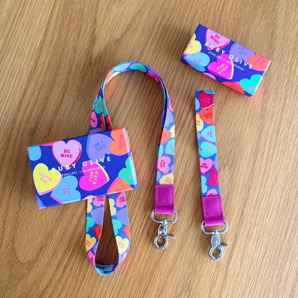 Candy Heart Wrist Lanyard - Lanyards - Ruby Olive - 1