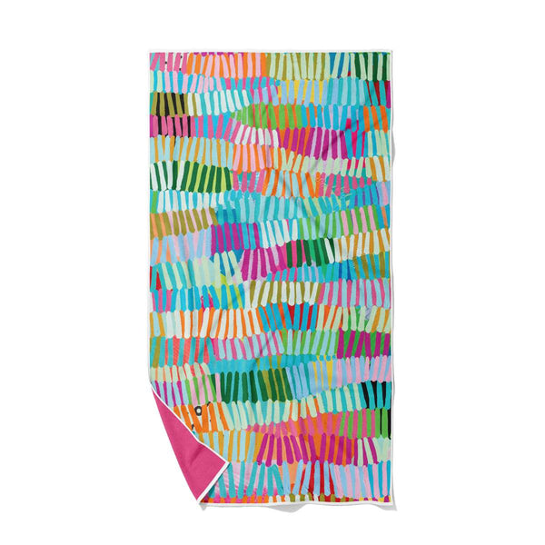 Colourful Chaos Quick Dry Small Microfibre Towel - Towel - Ruby Olive