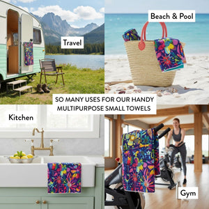 Garden Of Oz Quick Dry Small Microfibre Towel - Towel - Ruby Olive