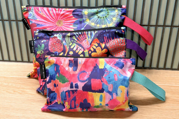 Garden Wonderland Pouch Trio - Pouch - Ruby Olive