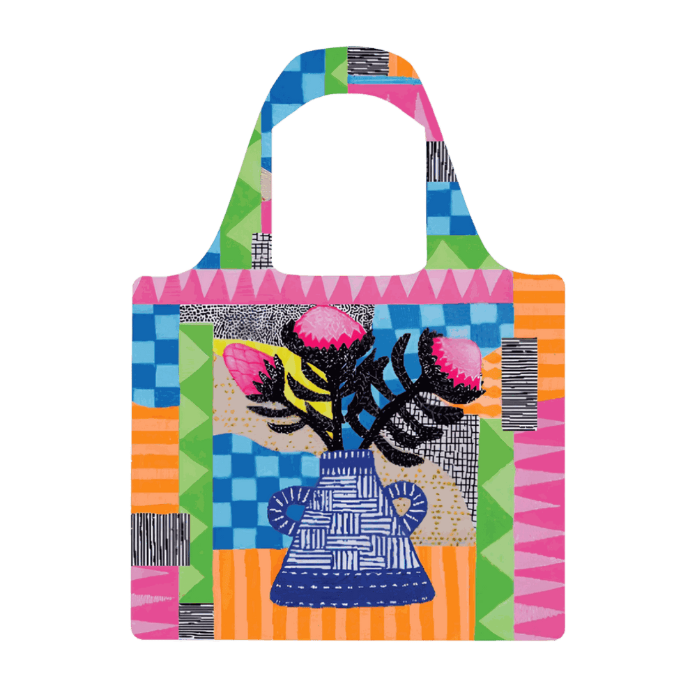 Protea Party Reusable Shopping Bag - Bag - Ruby Olive
