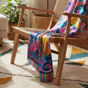 Rainbow Fields Long Scarf - Scarf - Ruby Olive