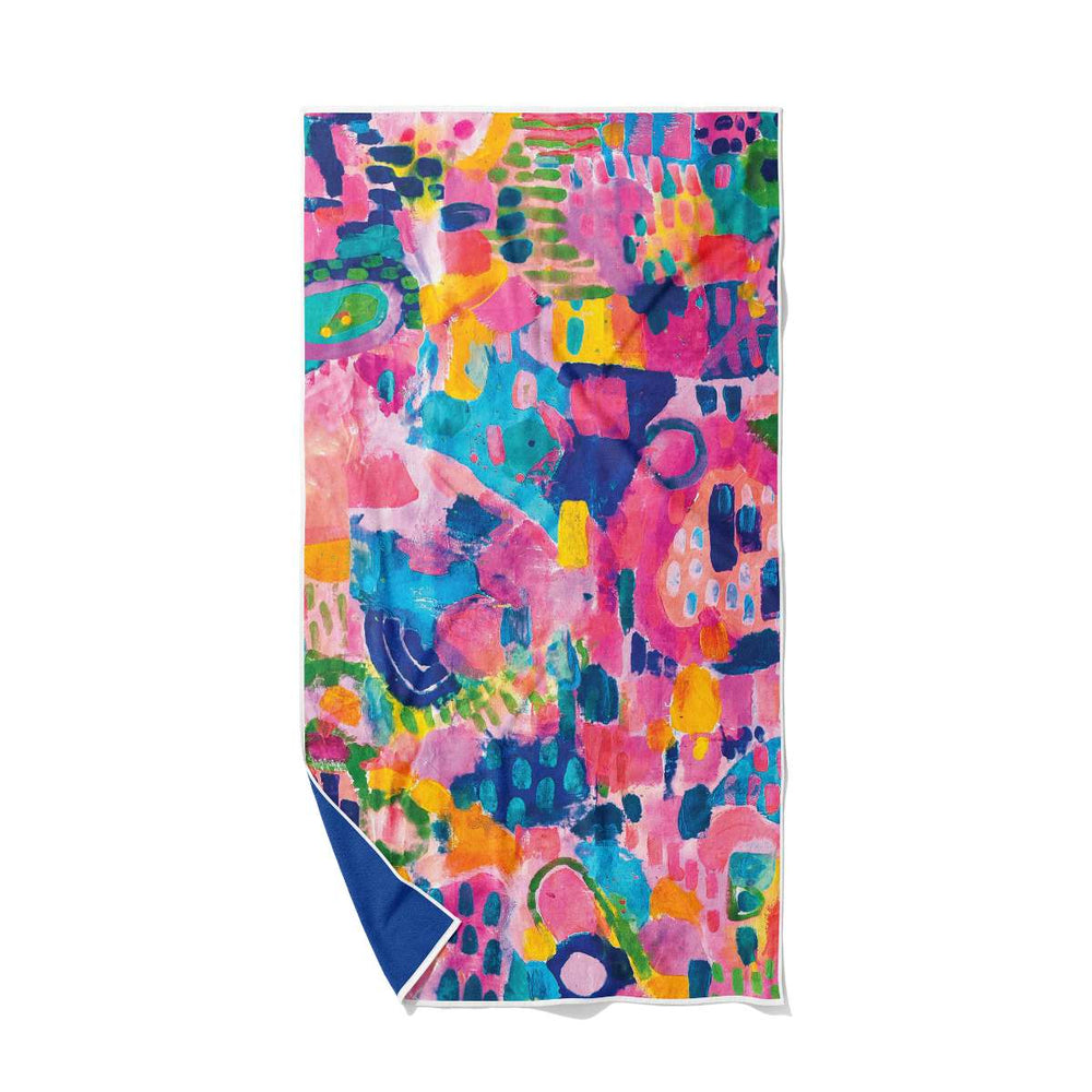 Rainbow Fields Quick Dry Small Microfibre Towel - Towel - Ruby Olive