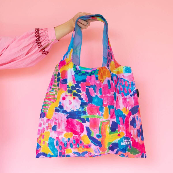 Rainbow Fields Reusable Shopping Bag - Bag - Ruby Olive
