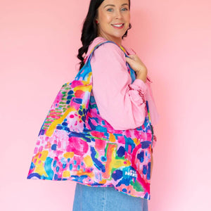 Rainbow Fields Reusable Shopping Bag - Bag - Ruby Olive