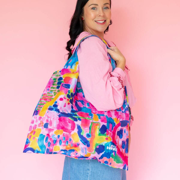 Rainbow Fields Reusable Shopping Bag - Bag - Ruby Olive