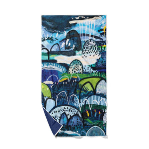 Summer Rain Quick Dry Small Microfibre Towel - Towel - Ruby Olive