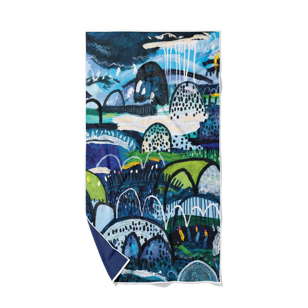 Summer Rain Quick Dry Small Microfibre Towel - Towel - Ruby Olive
