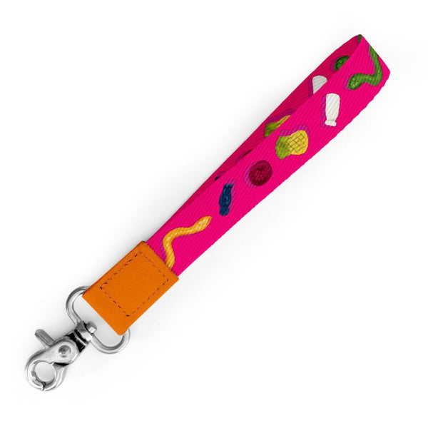 Lolly Jar Pink Wristlet Keychain - Keychain - Ruby Olive