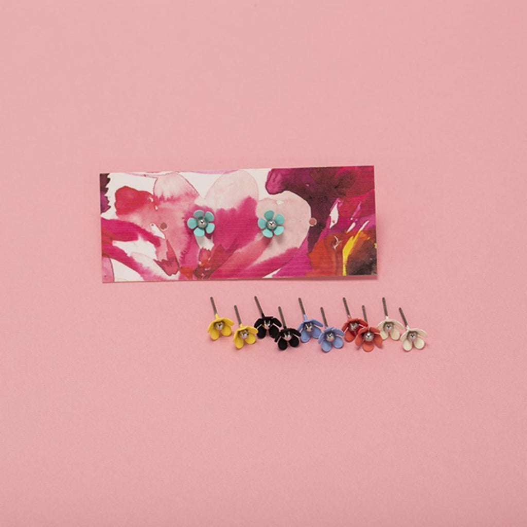Mini Bloom Studs With Card Ruby Olive Jewellery