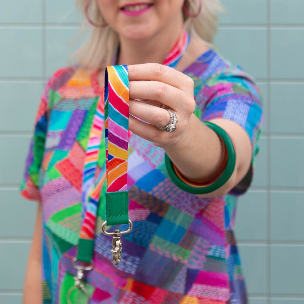 RO x Lordy Dordie Rainbows Wrist Lanyard